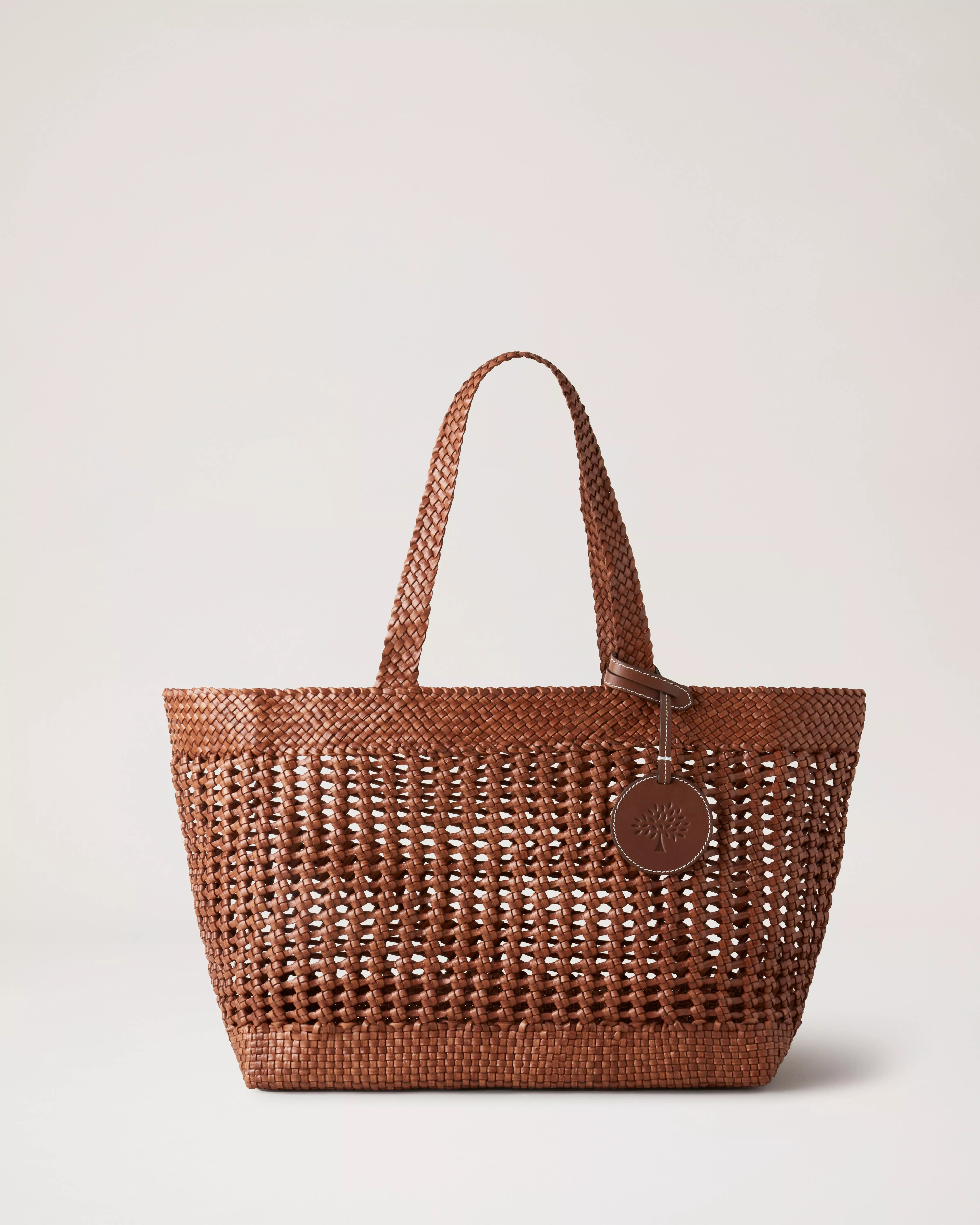 Large Woven Leather Tote