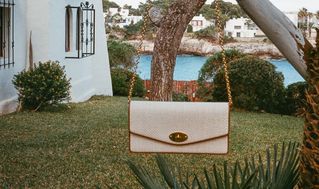 Mulberry small Darley satchel bag in light pink leather