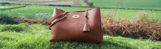 Mulberry Lily tote bag in brown leather