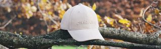 Mulberry-Baseballkappe aus cremefarbenem Cord