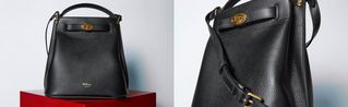 Mulberry Islington Bucket bag in black leather