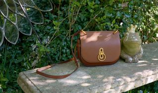 Mulberry amberley satchel bag in oak brown leather