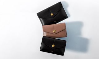 Mulberry press stud wallets in leather