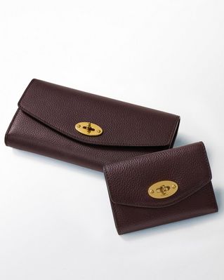Duo of Mulberry Darley wallets in dark brown leather