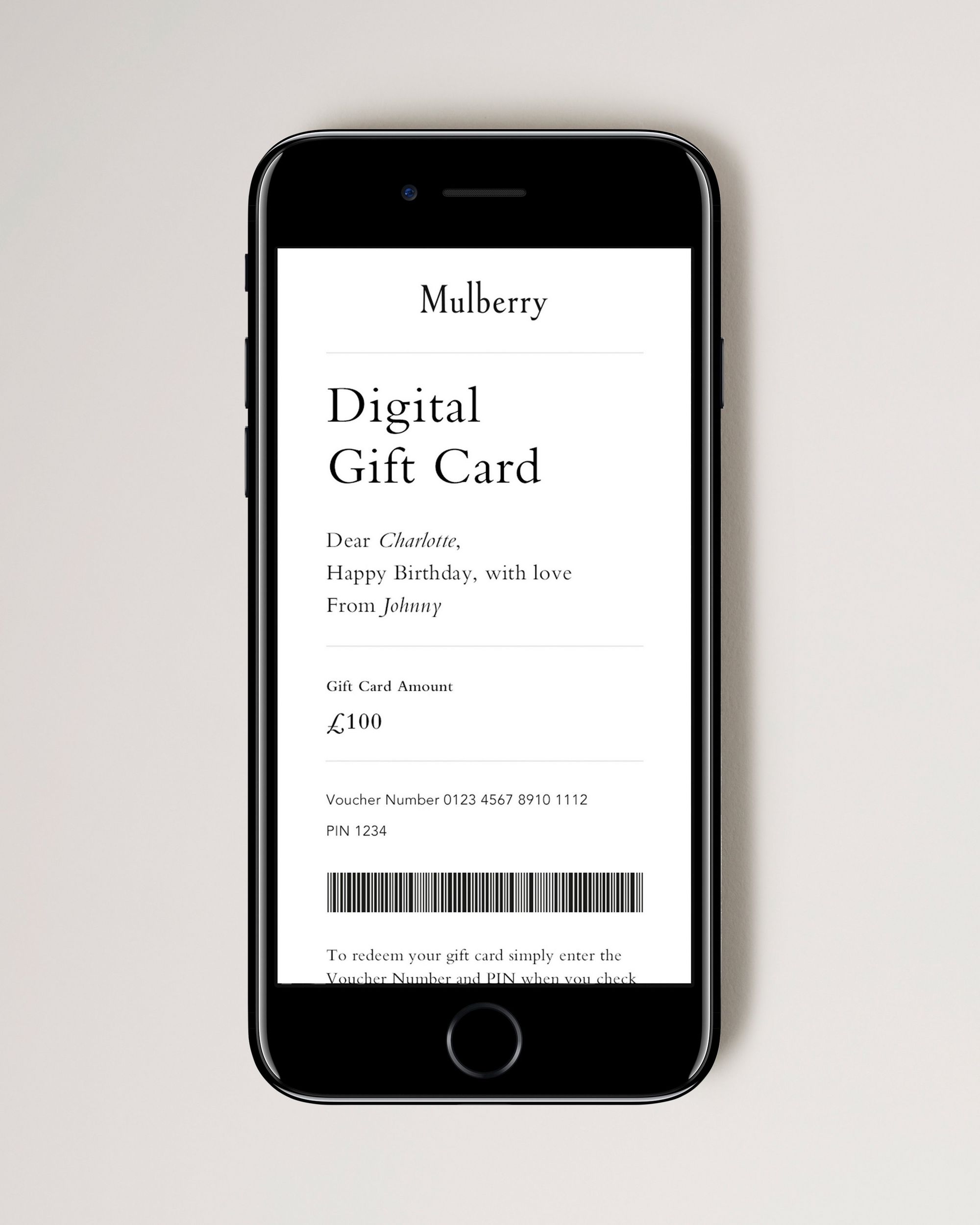 Digital Gift Card