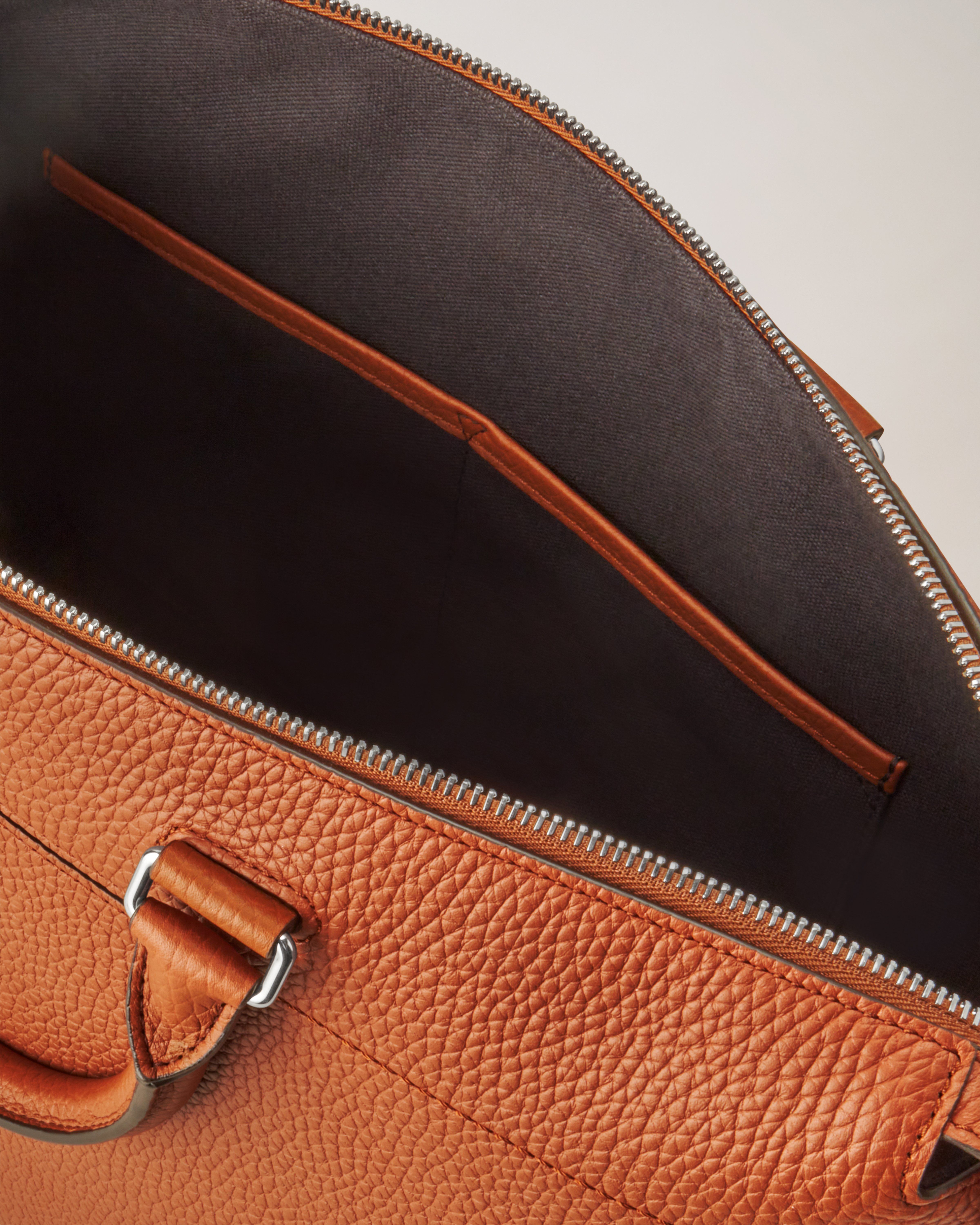 City Briefcase Chestnut Heavy Grain Women Mulberry