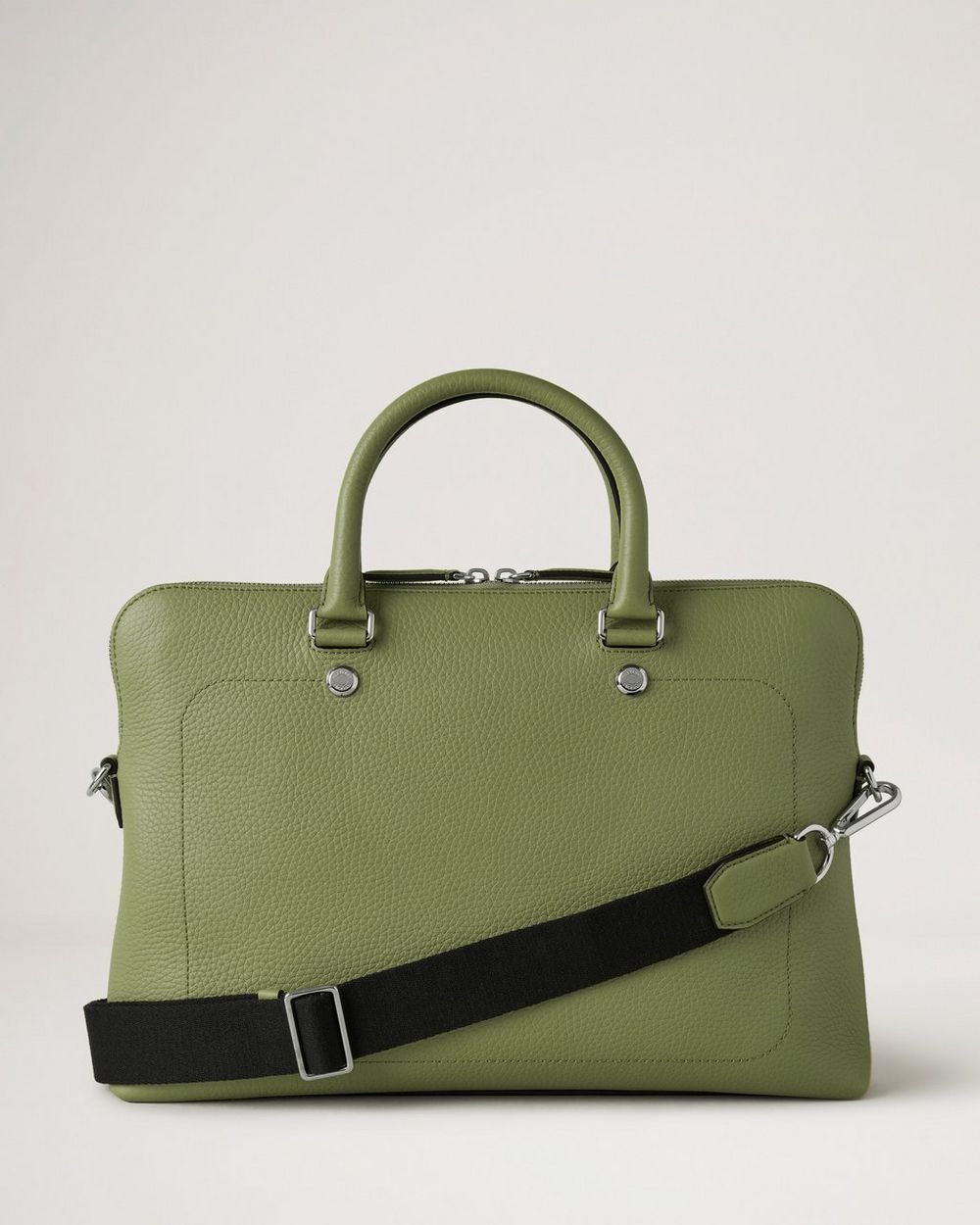 City Slim Briefcase Summer Khaki Heavy Grain Men Mulberry