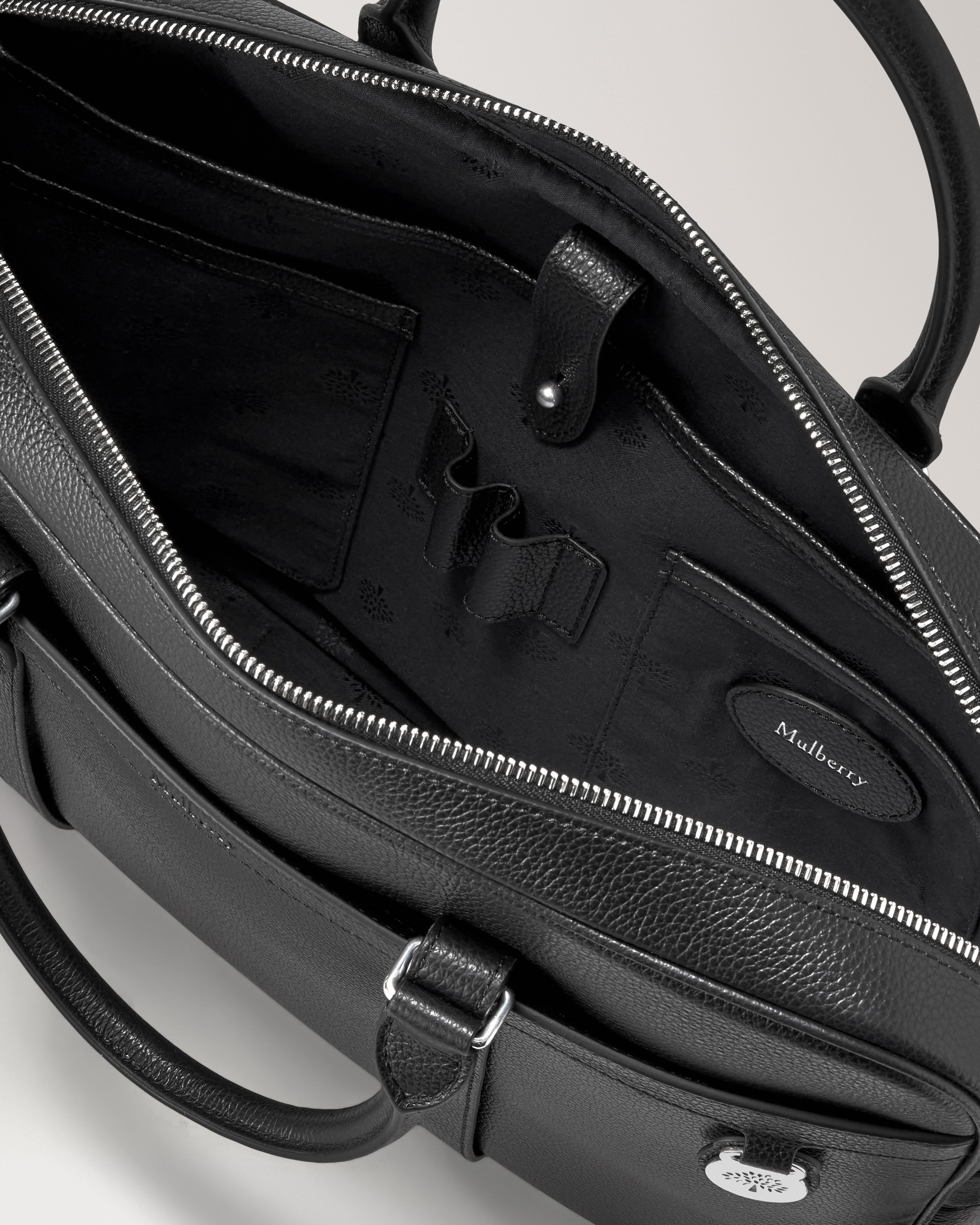 Mulberry | Heritage Briefcase | Black Small Classic Grain | Women