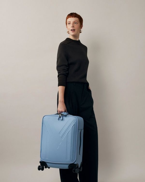 Leather clearance travel suitcase