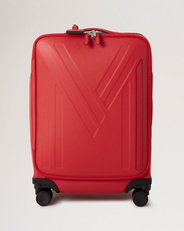 Small cheap red suitcase