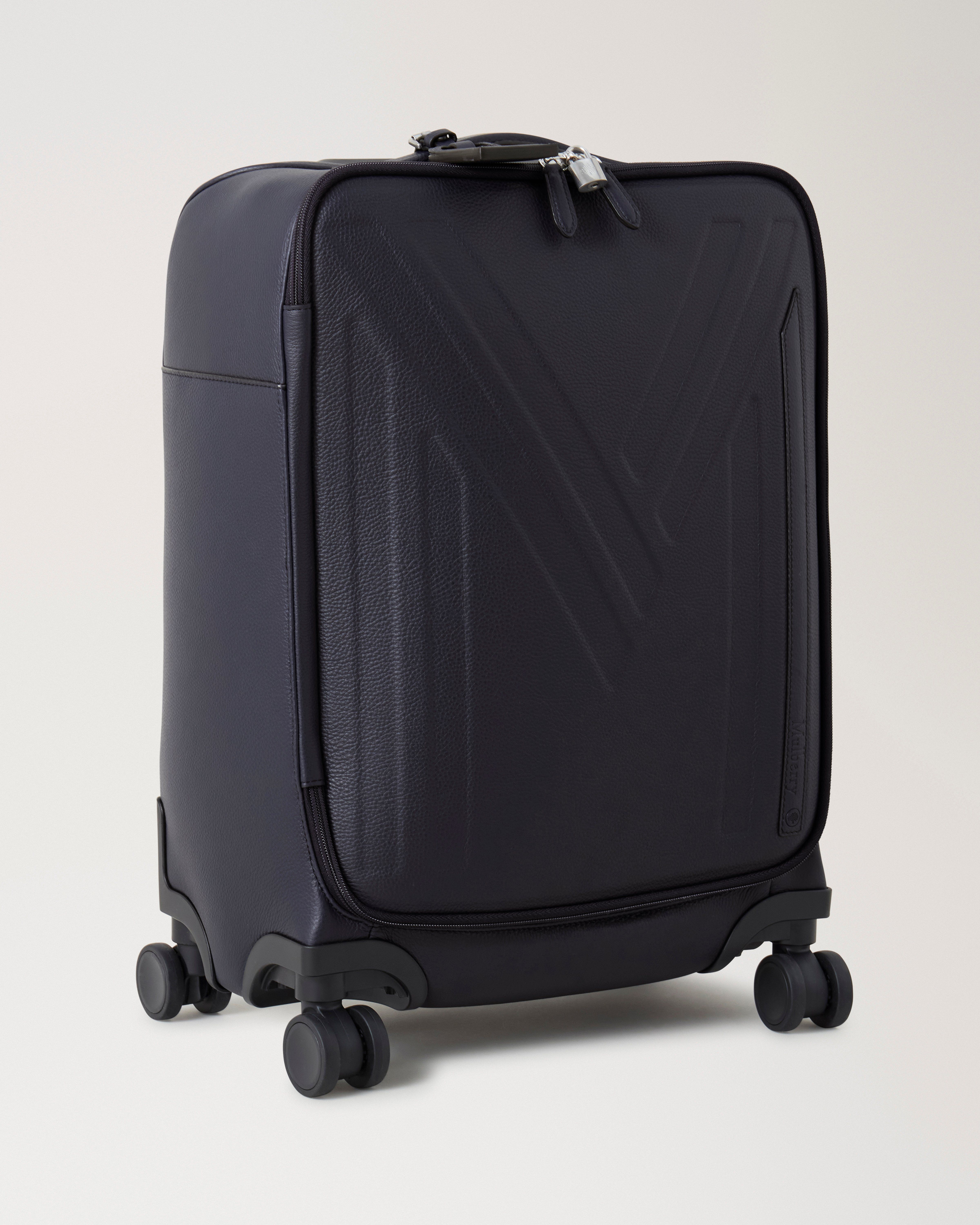 Leather 4 Wheel Suitcase