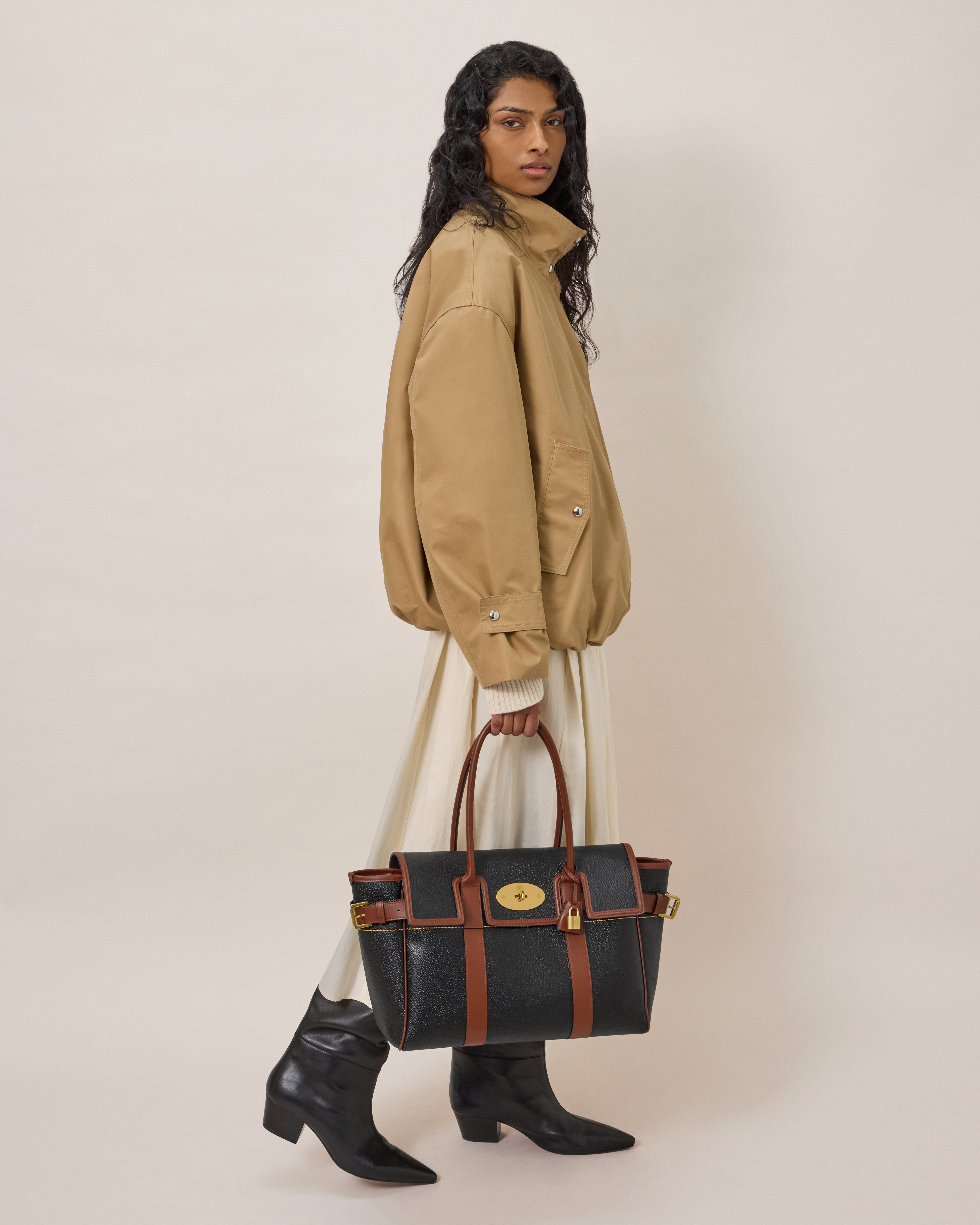 Mulberry | ベイズウォーター | ブラック＆コニャック バイオベース
