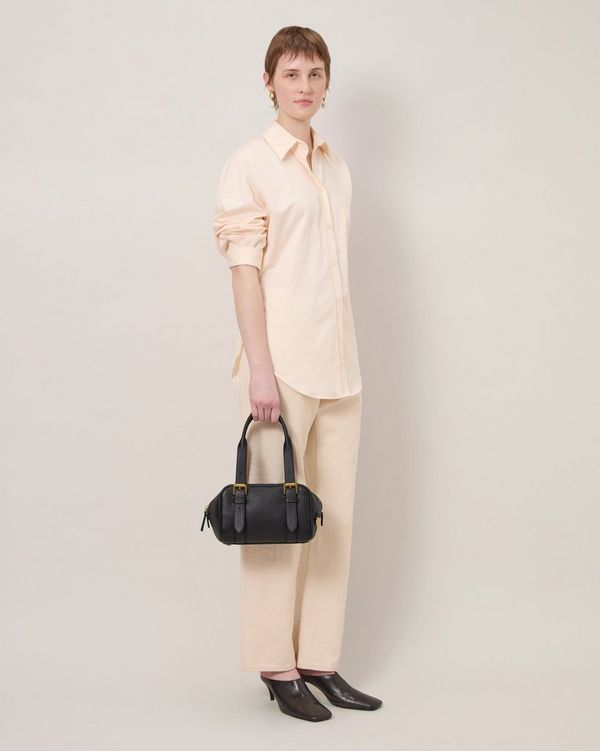 Mulberry | スモール ボストン | ブラック ヘビーグレインレザー | ギフト