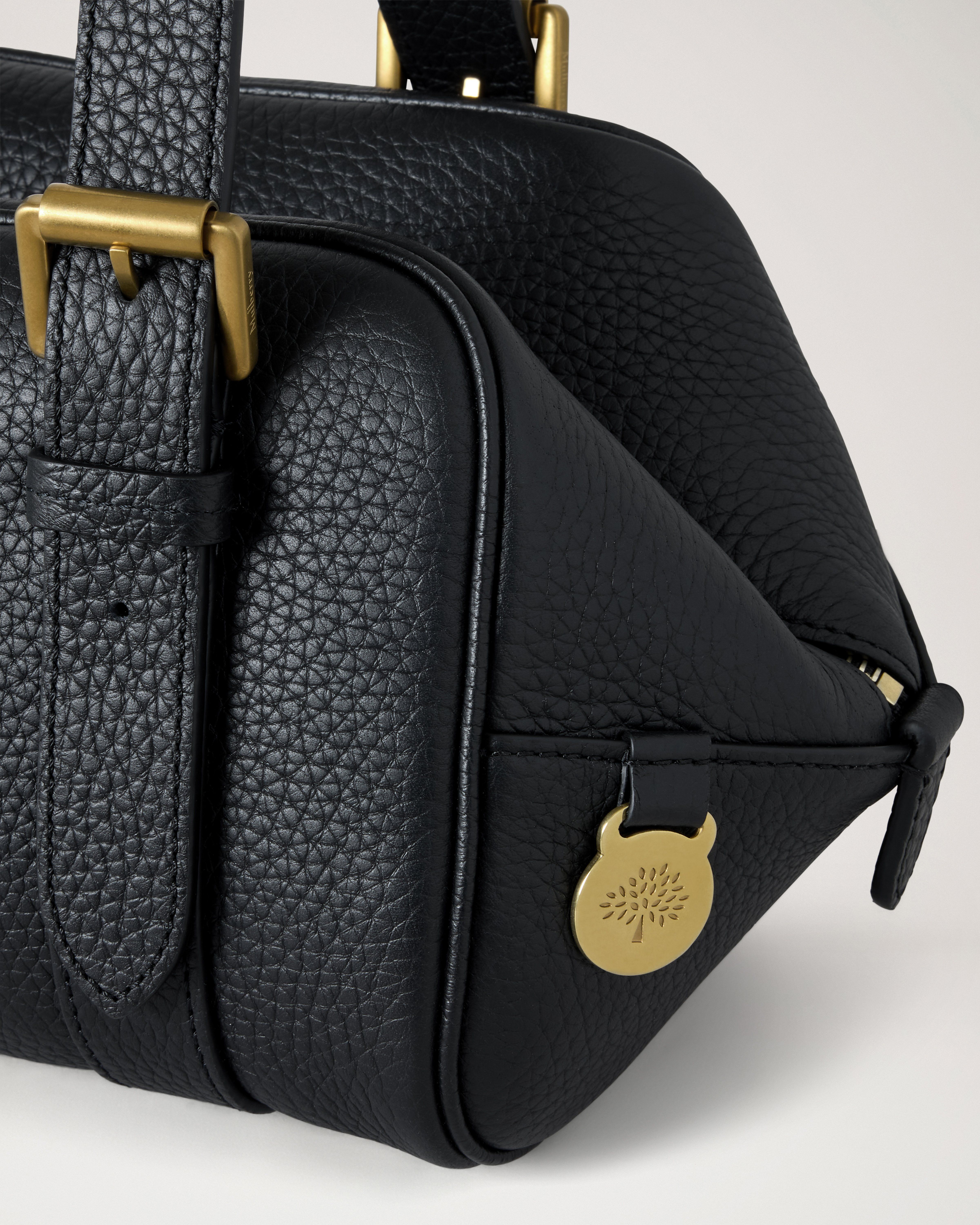 Mulberry | スモール ボストン | ブラック ヘビーグレインレザー | ギフト