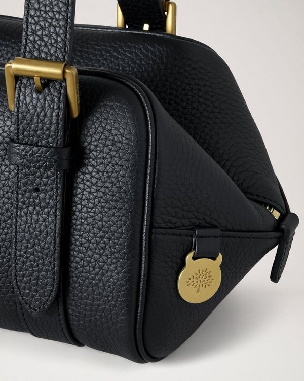 Mulberry | スモール ボストン | ブラック ヘビーグレインレザー | ギフト