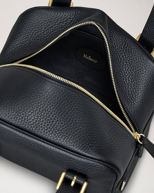 Mulberry | スモール ボストン | ブラック ヘビーグレインレザー | ギフト