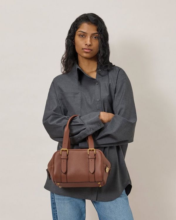 Mulberry | Small Boston | Bright Oak Heavy Grain | Gifts