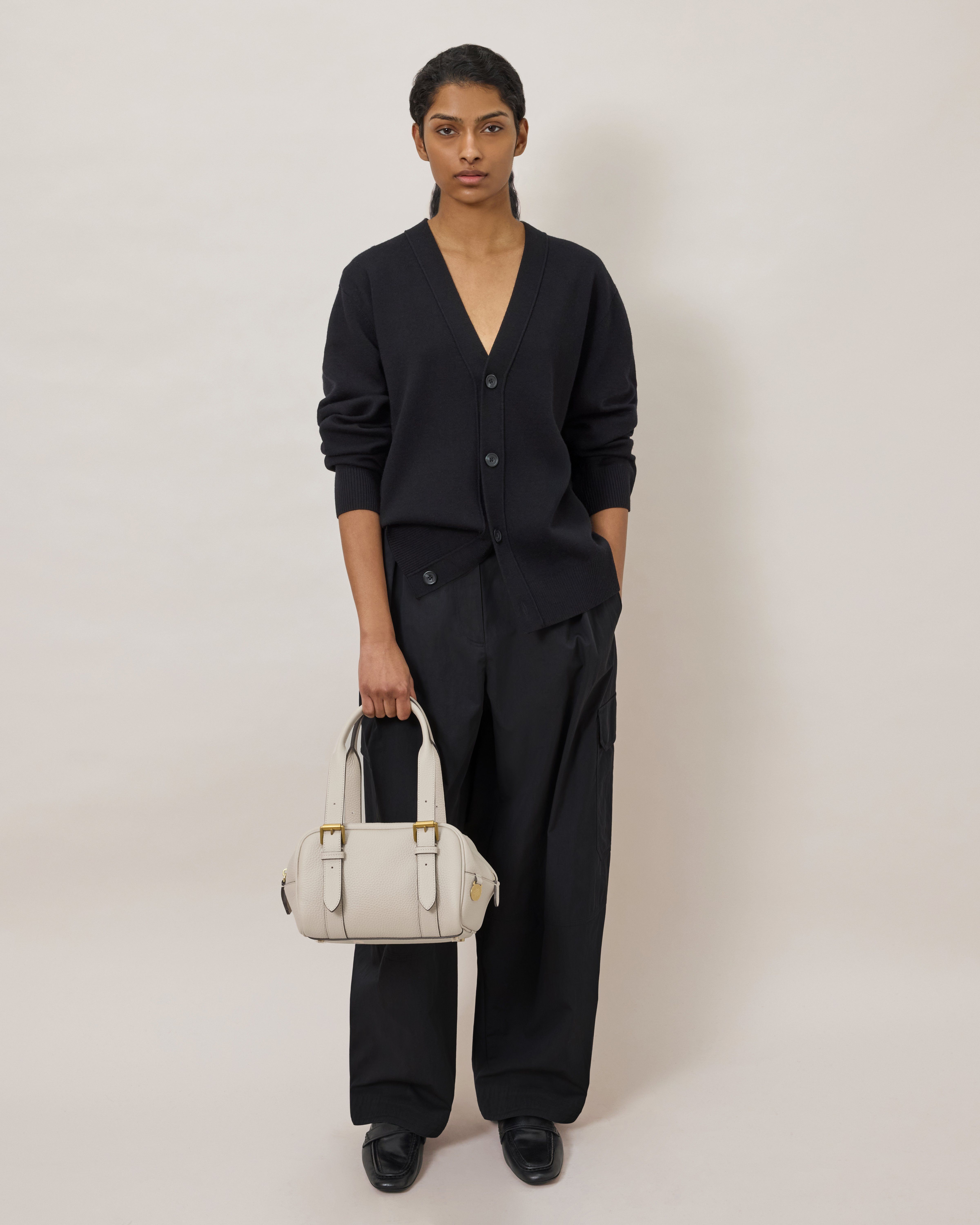 Mulberry | スモール ボストン | チョーク ヘビーグレインレザー | ギフト