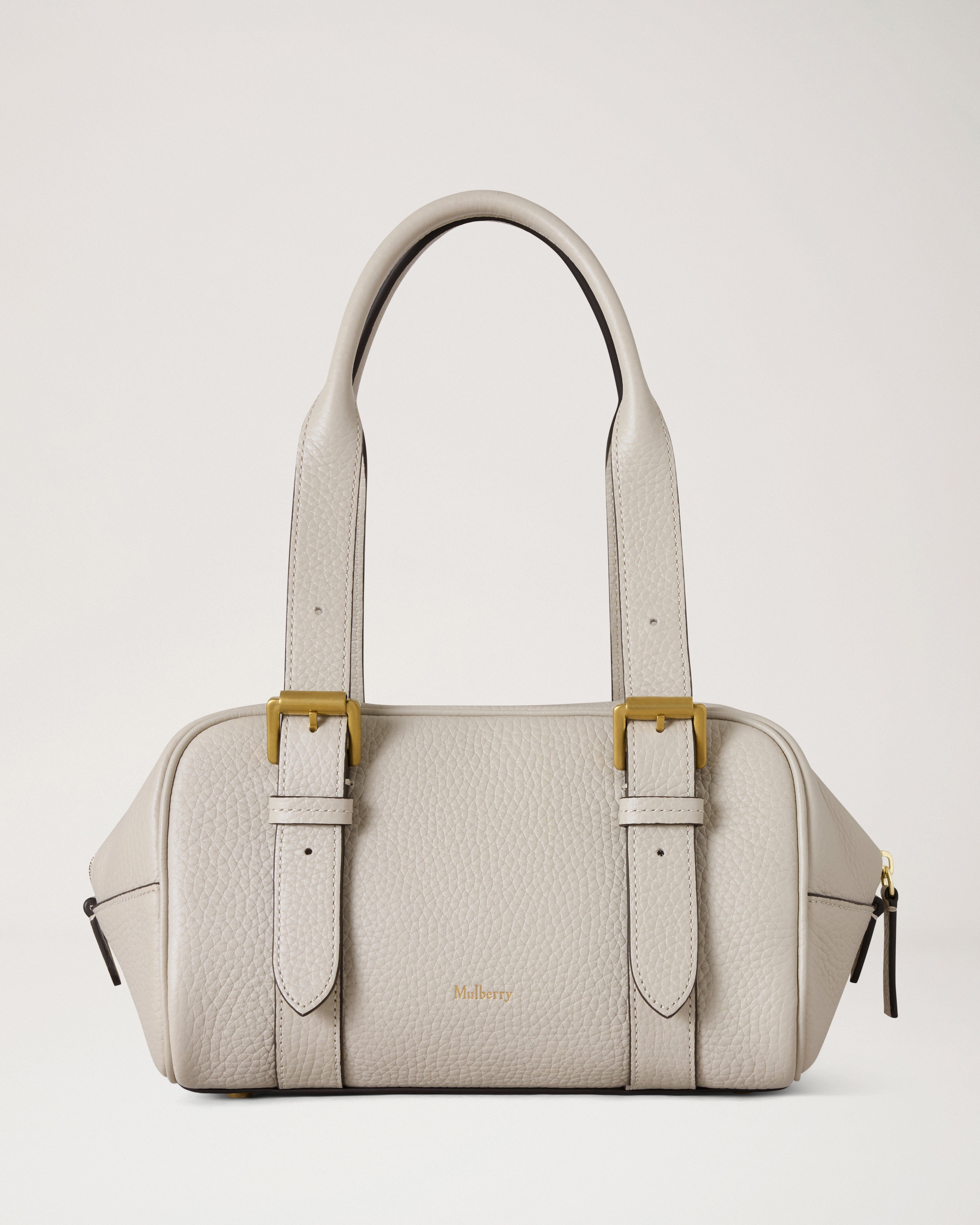 Mulberry | スモール ボストン | チョーク ヘビーグレインレザー | ギフト