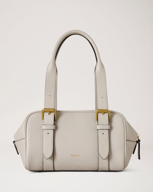 Mulberry | スモール ボストン | チョーク ヘビーグレインレザー | ギフト