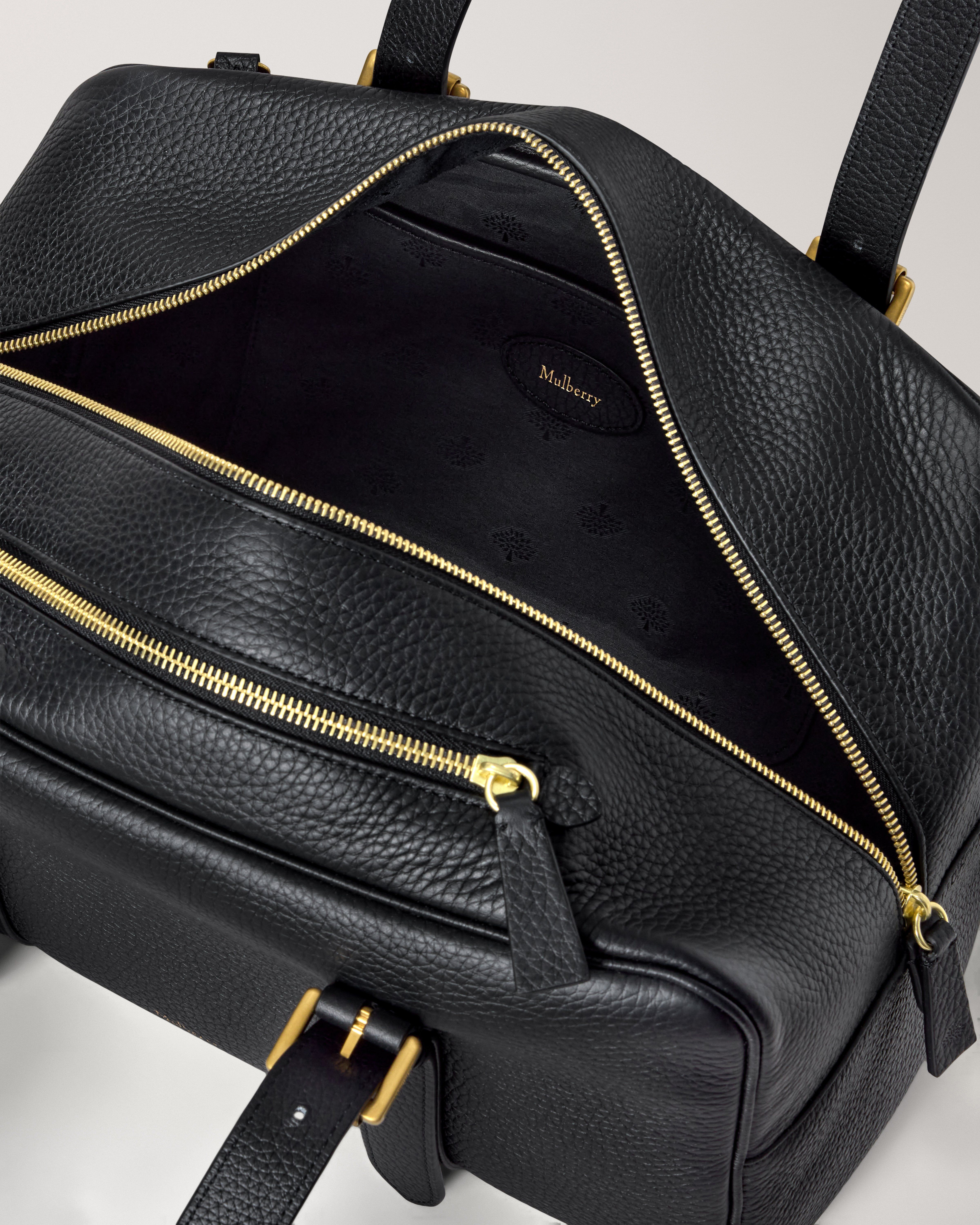Mulberry | ボストン | ブラック ヘビーグレインレザー | Women
