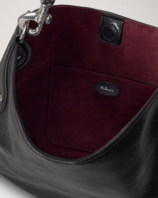 Mulberry | ハックニー ショルダーバッグ | ブラック ハイシャイン