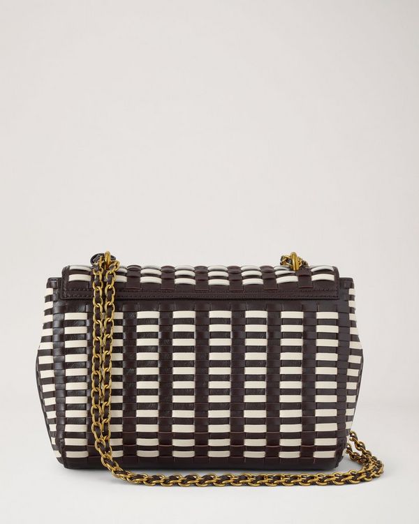 Mulberry | Lily | Ebony & Eggshell Woven Leather | Gifts For Her