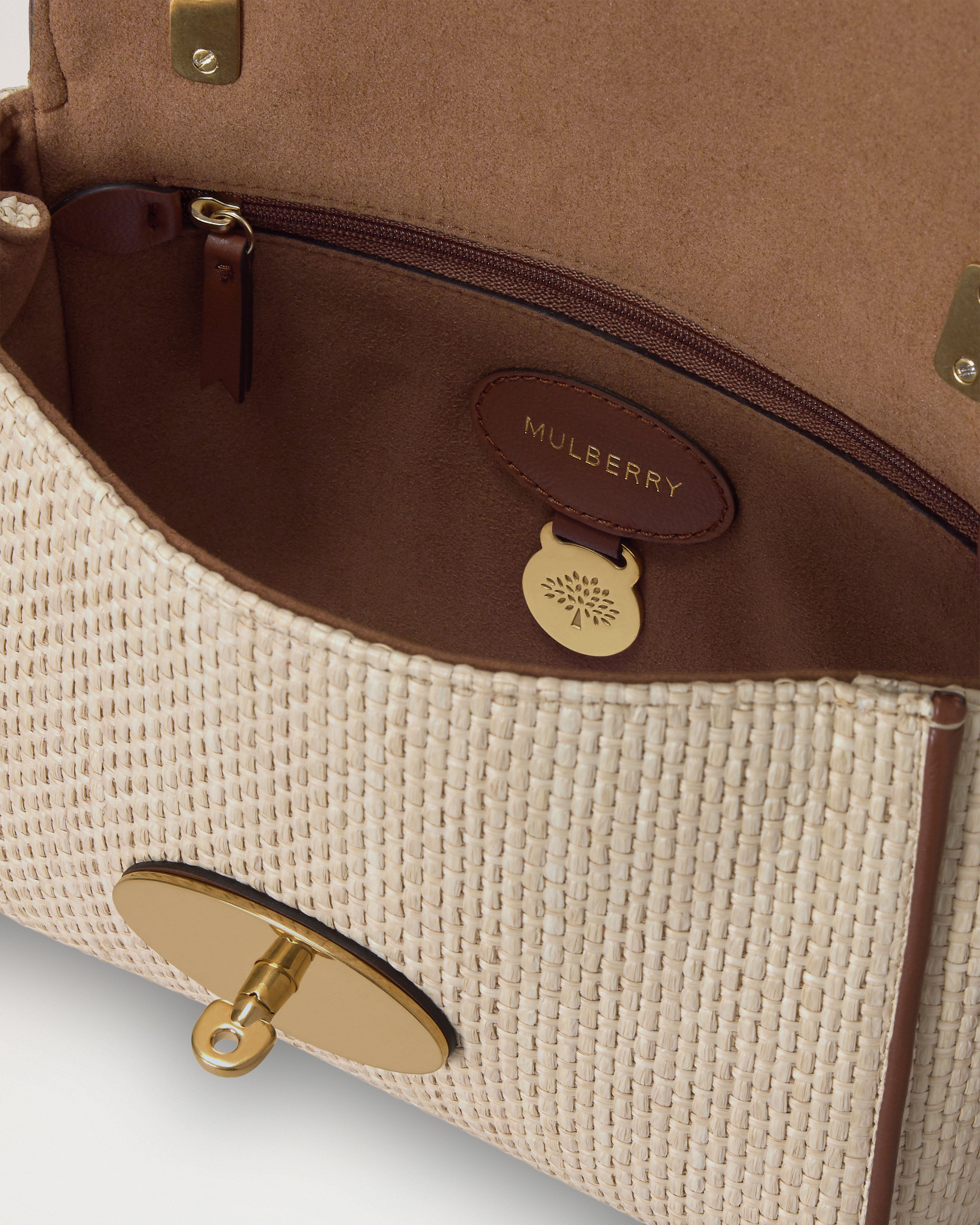 r*a様 【新品】Mulberry ショルダー バッグ リリー トート　イギリス Mulberry | Lily | Ecru & Bright Oak Raffia & Leather Trim | Women