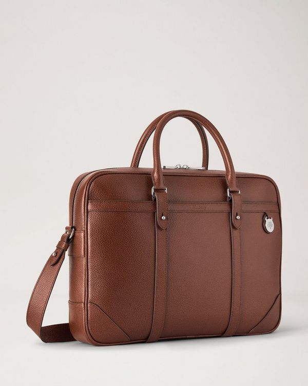 Mulberry | ヘリテージ ブリーフケース | オーク ツートンカラー