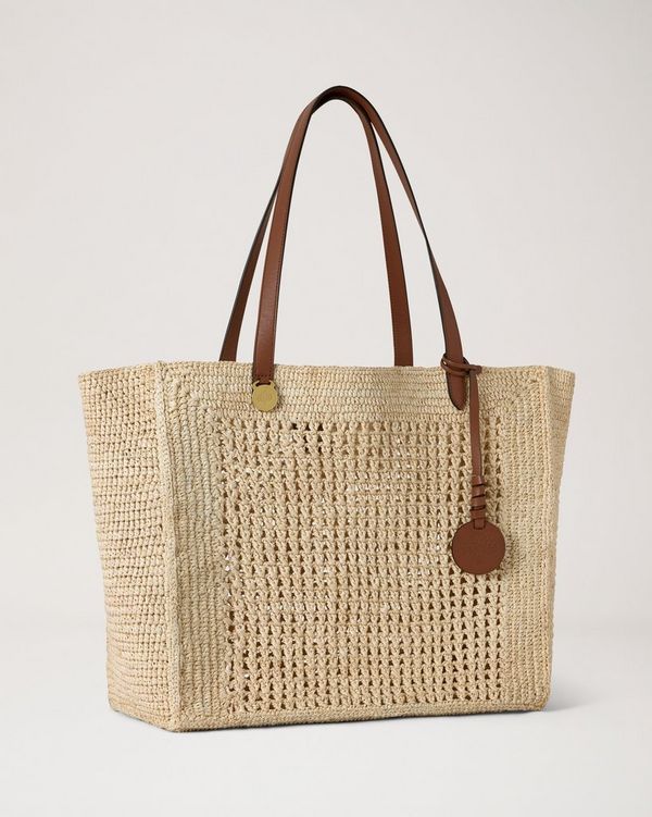 【期間限定値下】Mulberry トートバッグ美品 Mulberry | クロシェット トート | ナチュラル クロシェット ラフィア