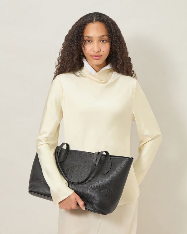 Mulberry | ツリー トート | ブラック ヘビーグレインレザー | Women