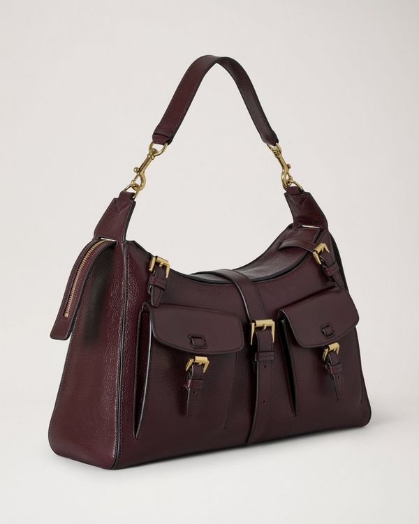 Mulberry | Roxanne Shoulder Bag | Oxblood High Shine Leather