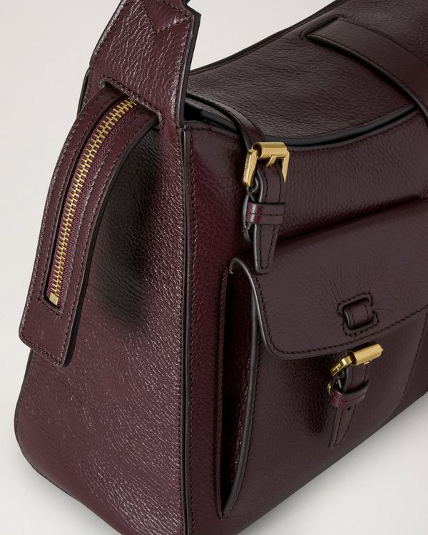 Mulberry | Roxanne Shoulder Bag | Oxblood High Shine Leather