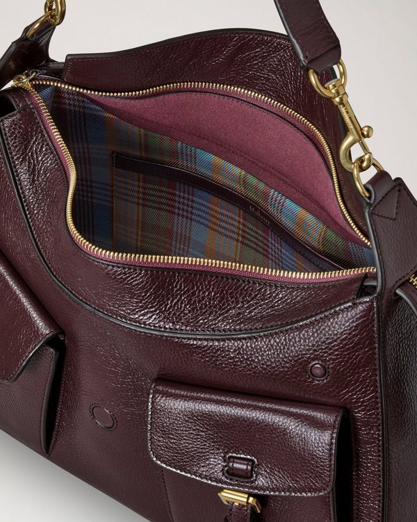 Mulberry | Roxanne Shoulder Bag | Oxblood High Shine Leather