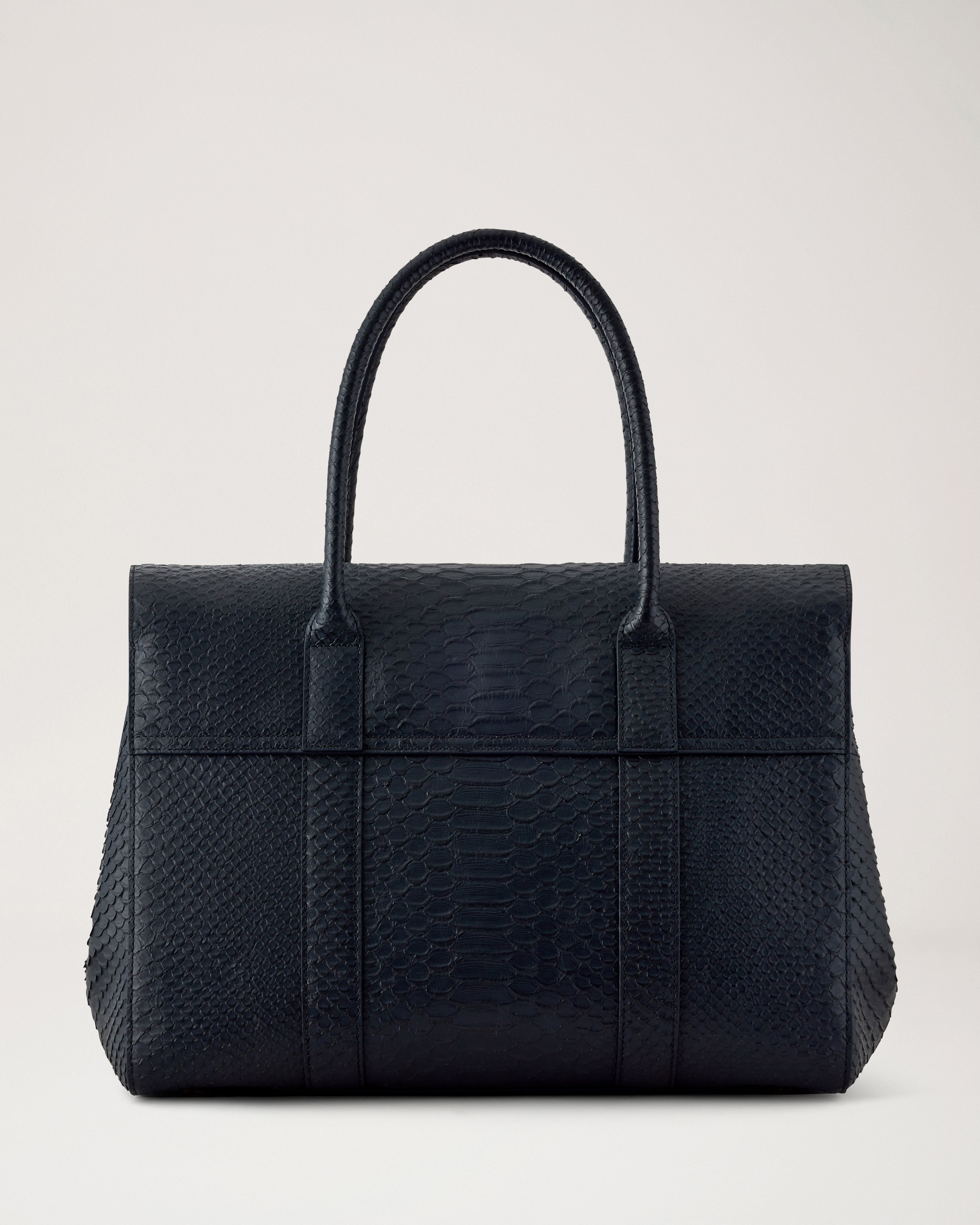 Mulberry | Bayswater Limited Edition | Midnight Blue Silky Snake Print