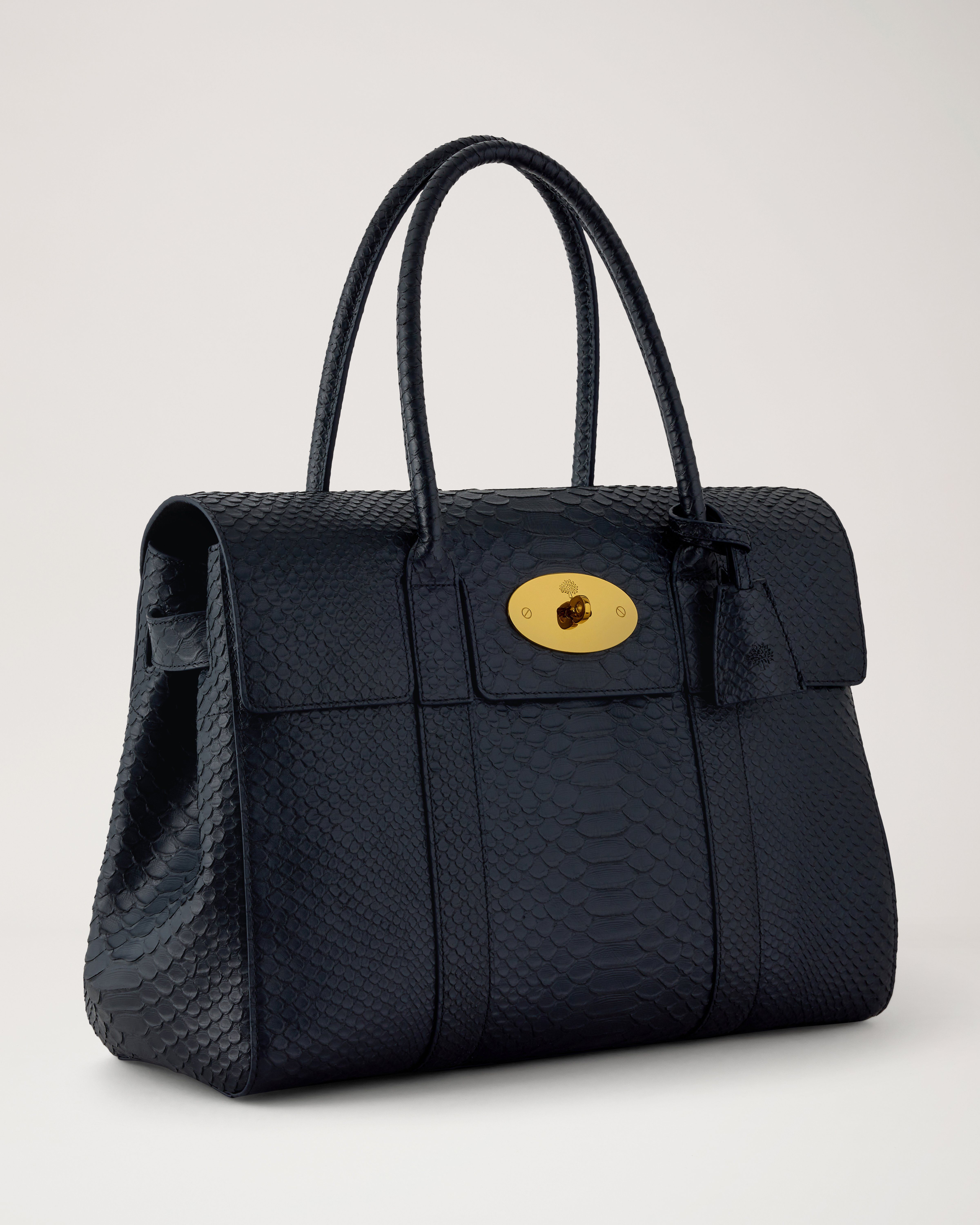 Mulberry | Bayswater Limited Edition | Midnight Blue Silky Snake Print