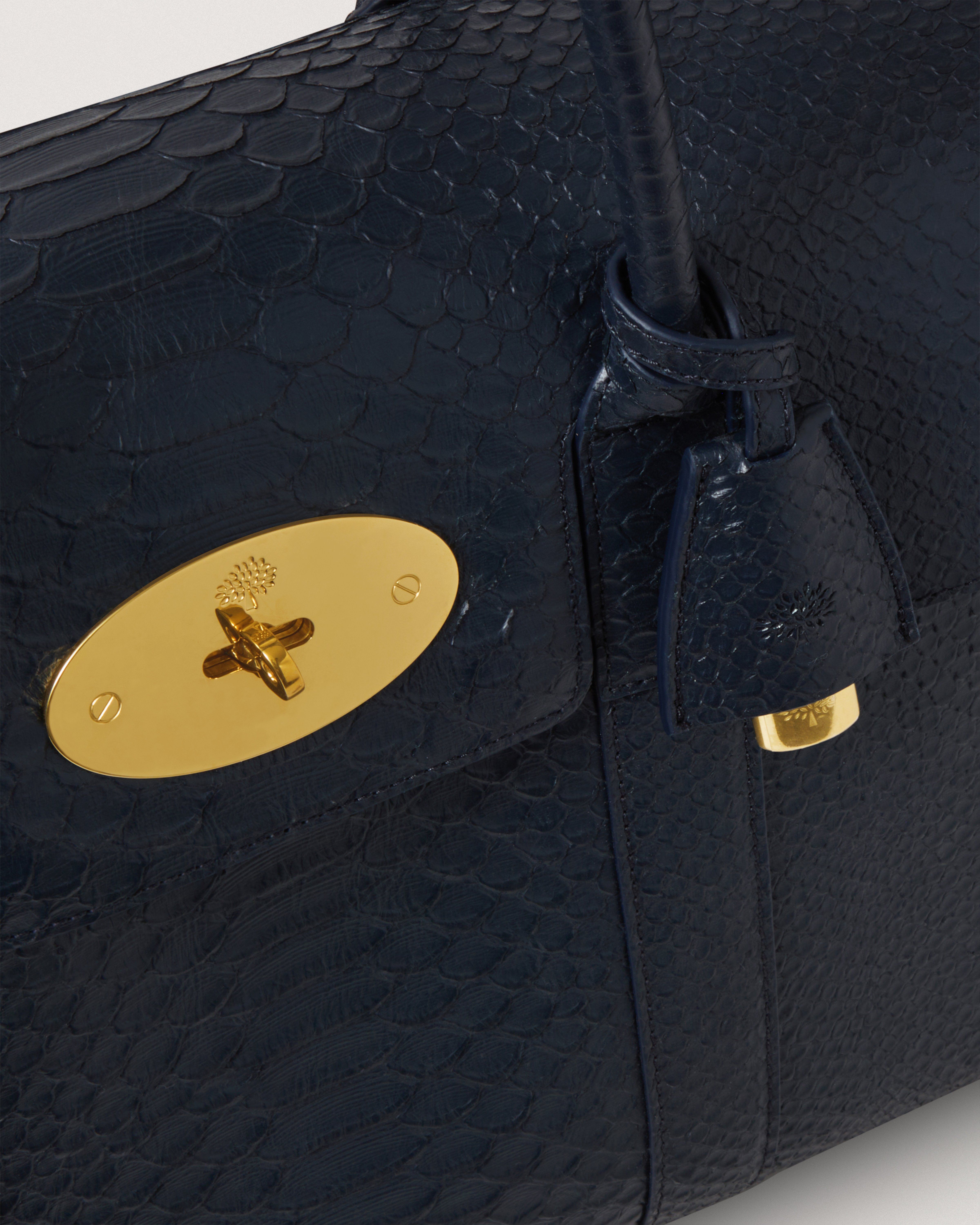 Mulberry | Bayswater Limited Edition | Midnight Blue Silky Snake Print