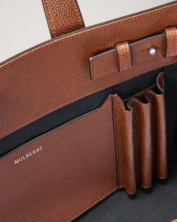 Mulberry | Piccadilly Messenger | Oak Two-Tone Small Classic Grain