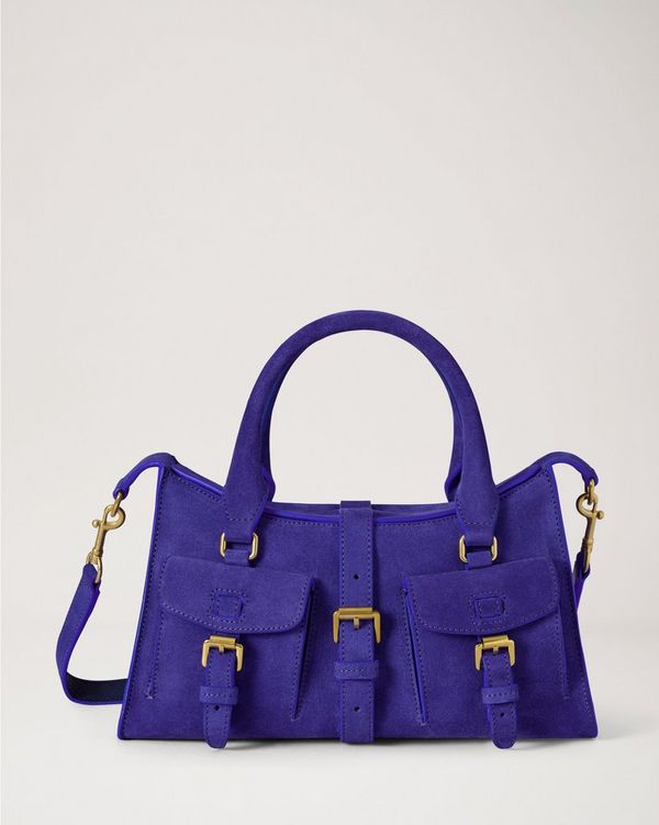 Mulberry | Small Roxanne | Royal Amethyst Suede | Women