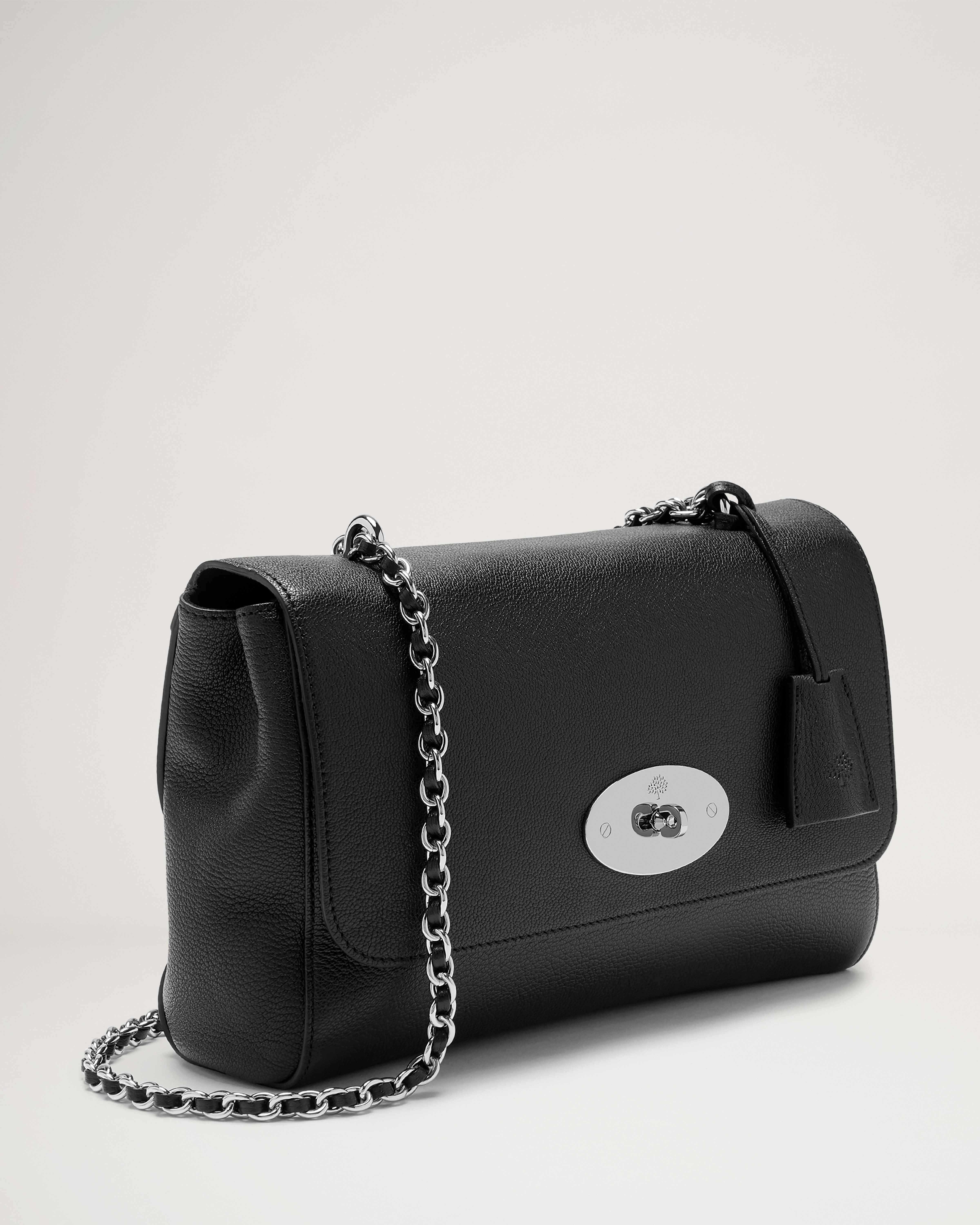 Medium Lily | Black Glossy Goat | Women | Mulberry