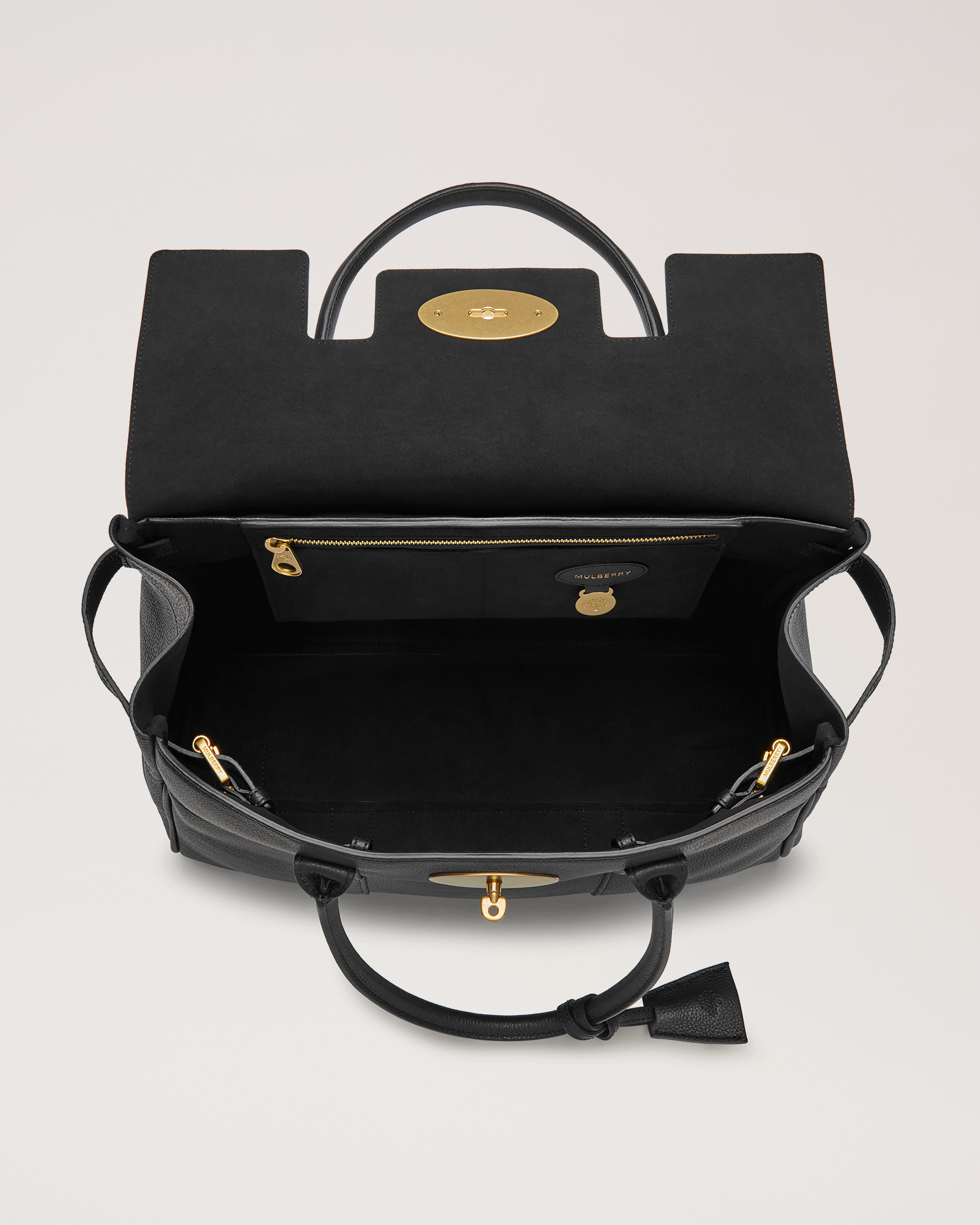 Bayswater small leather mini bag Mulberry Black in Leather - 32189689