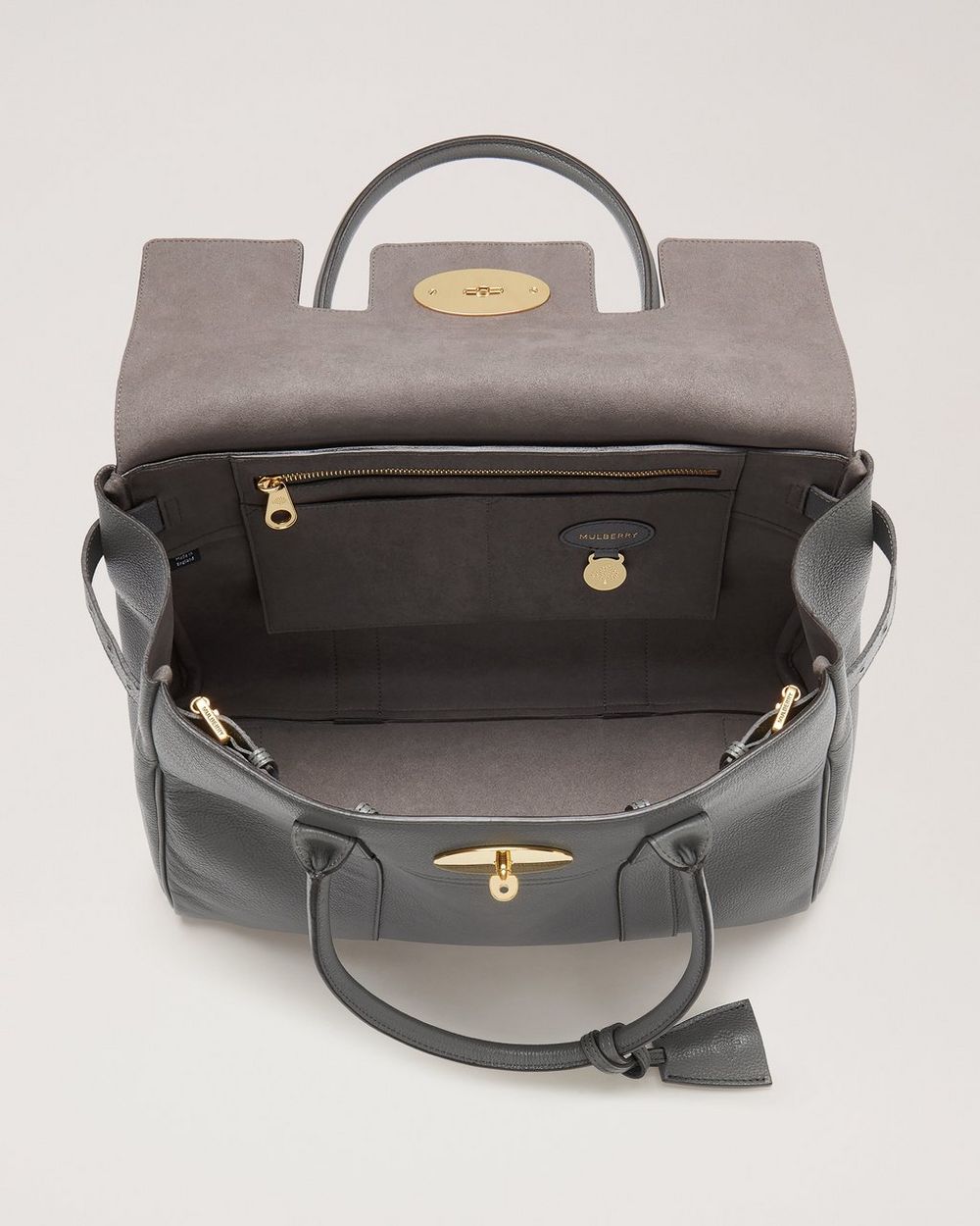 Bayswater Black & Brass Small Classic Grain