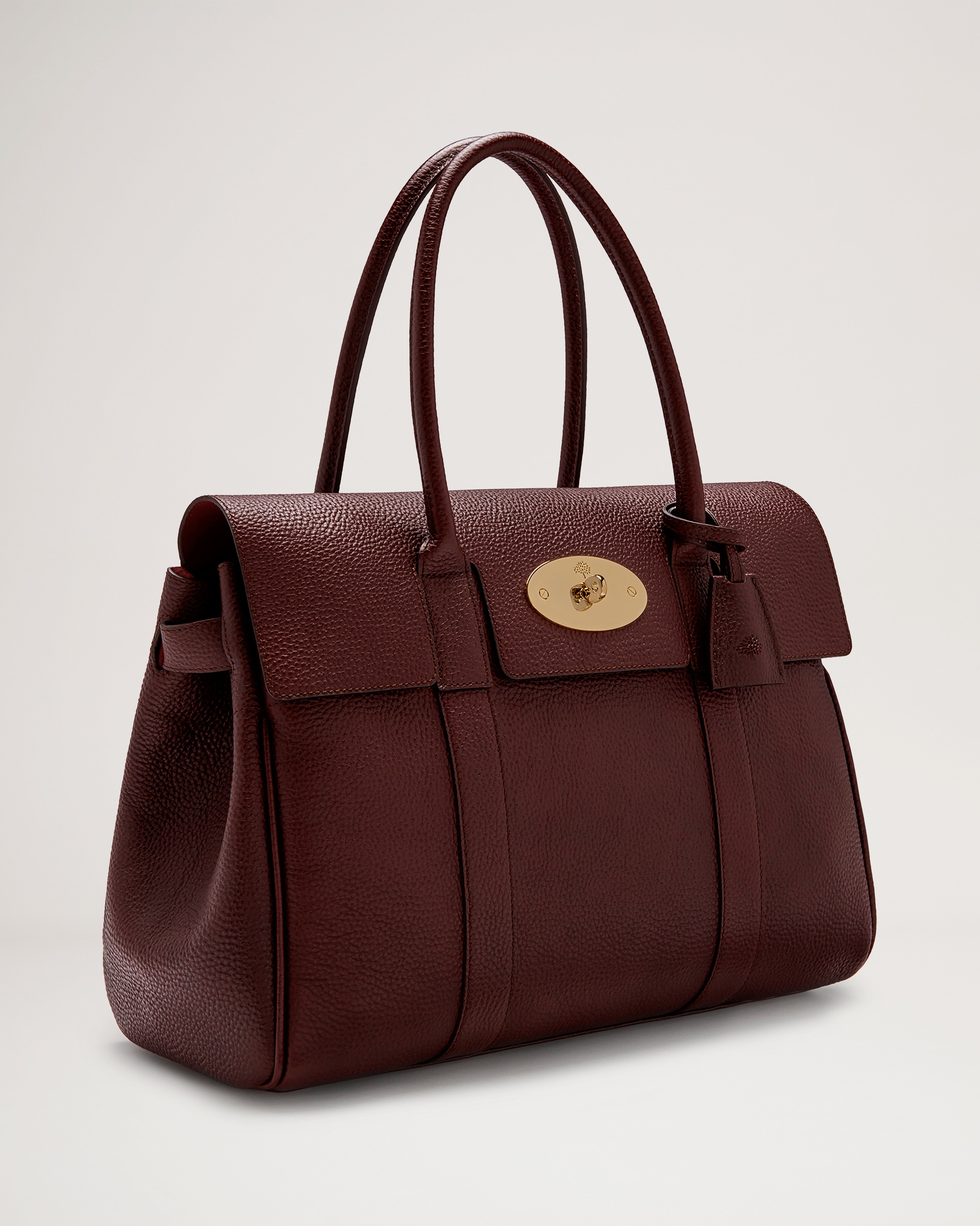 Bayswater Oxblood Small Classic Grain Women Mulberry