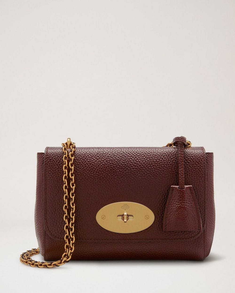 Lily | Oxblood Small Classic Grain | Women | Mulberry