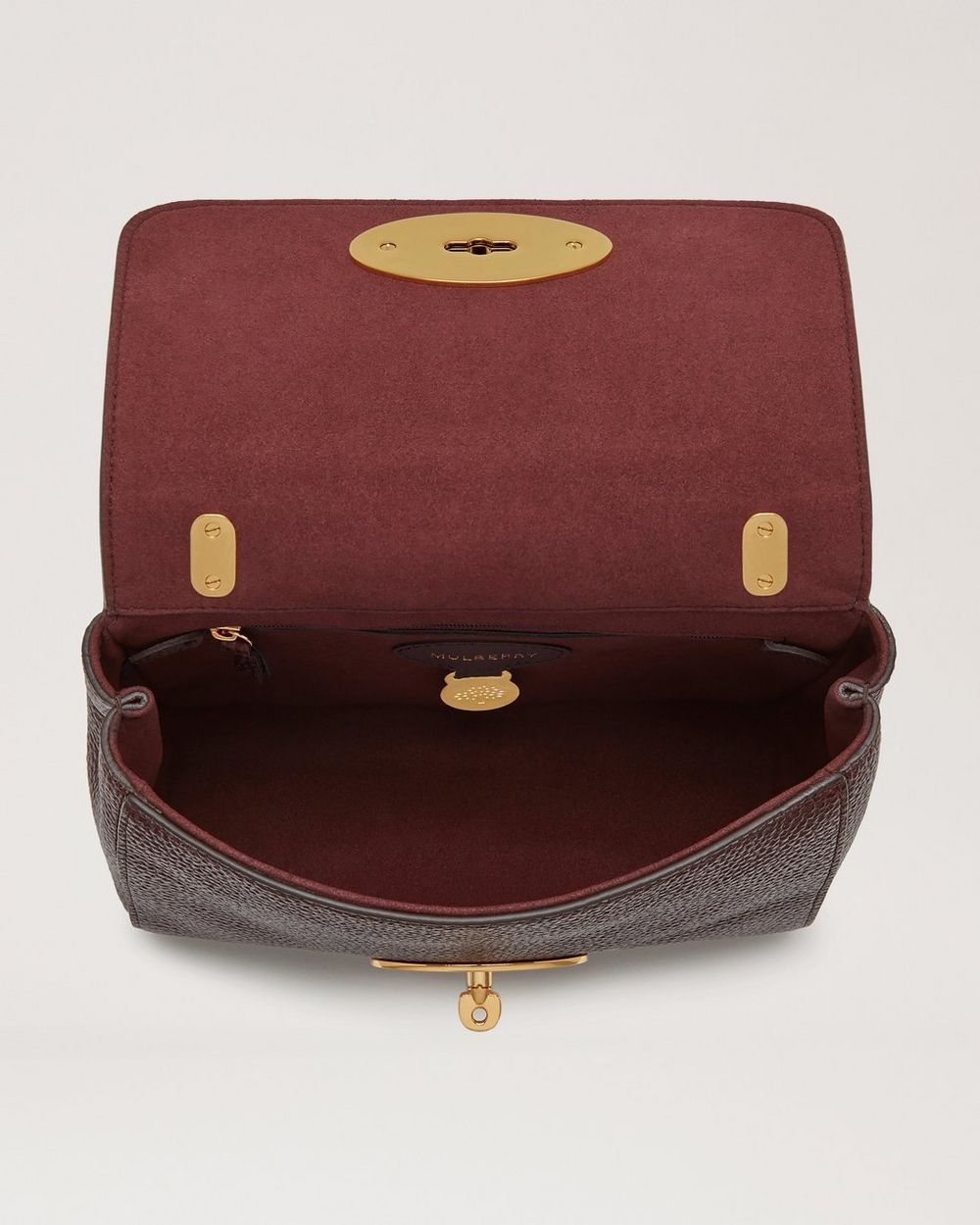 Lily | Oxblood Small Classic Grain | Women | Mulberry