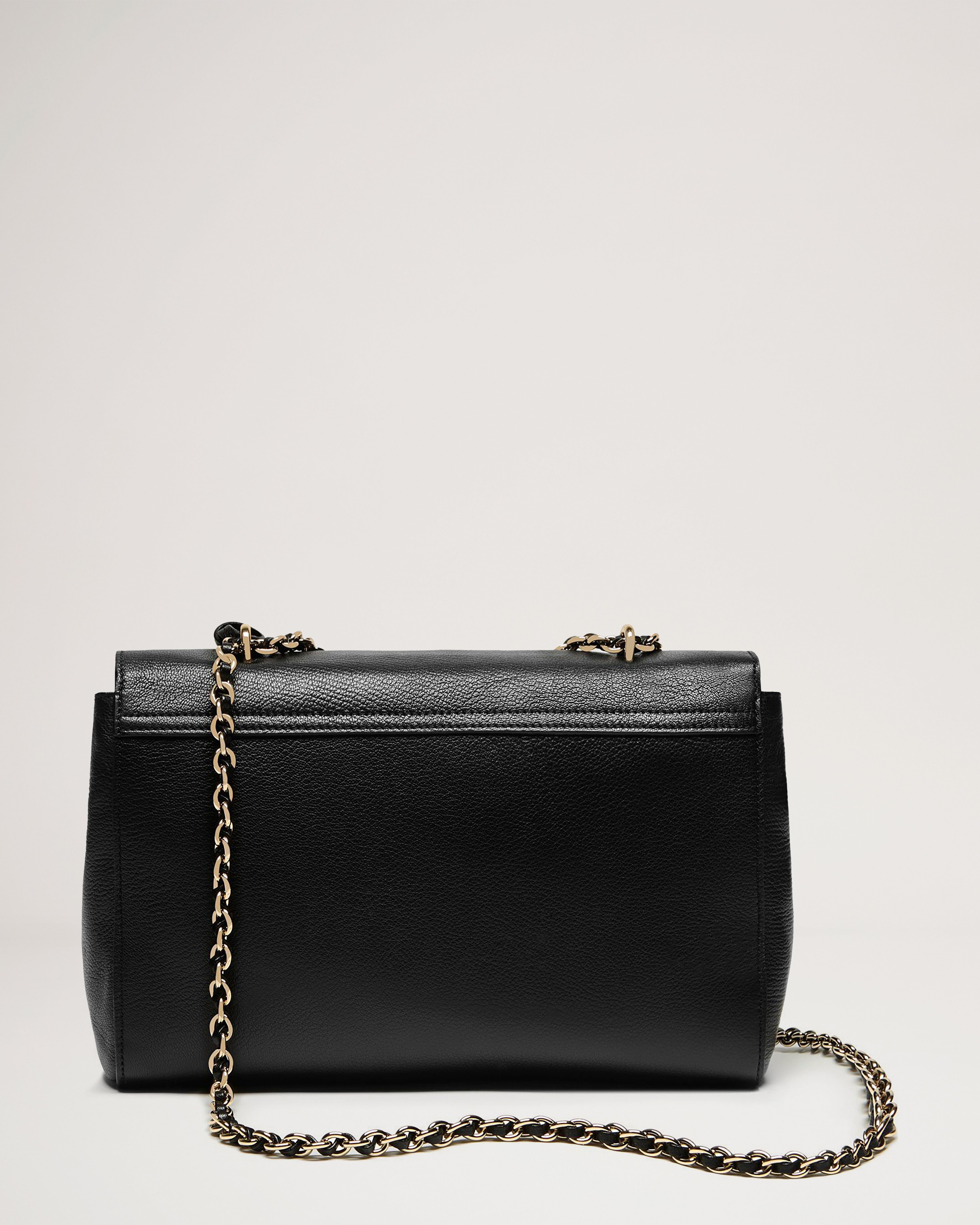 Mulberry New Medium Lily in Black Glossy Goat