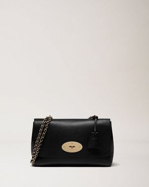 Small Zipped Bayswater | Black Small Classic Grain | Mulberry 