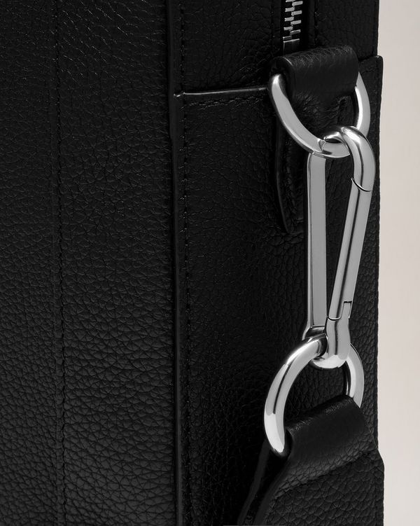 Belgrave Single Document Holder | Black Small Classic Grain | Men ...