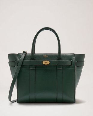 Small Zipped Bayswater | Mulberry Green Small Classic Grain ...