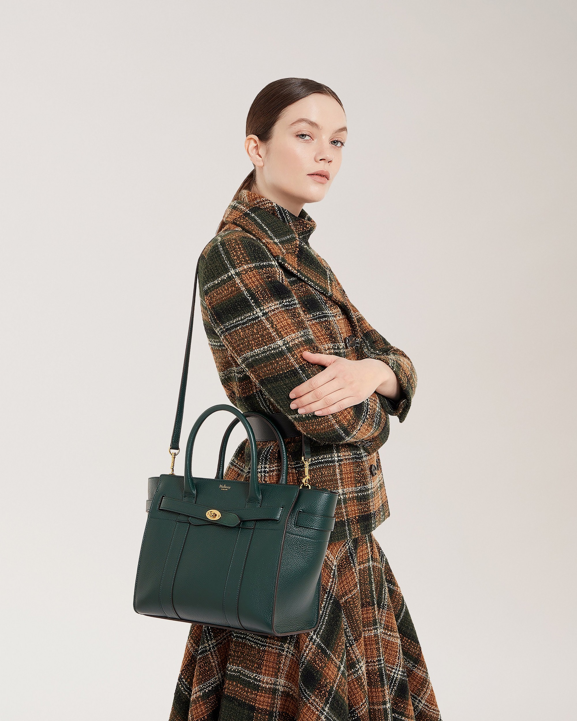 Mulberry | Small Zipped Bayswater | Mulberry Green Small Mulberry | Small Zipped Bayswater | Mulberry Green Small